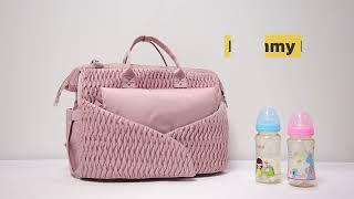 JUNYUAN BAGS  Mommy bag fashion large capacity diaper backpack portable outing mother and baby bag
