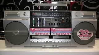 Sharp GF-575 1982 the first dual-cassette with accelerated dubbing function