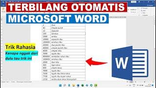 Trik Microsoft Word  Tutorial Cara Mudah Menggunakan Rumus Terbilang di Ms. Word