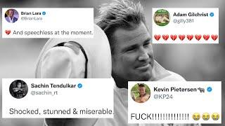 CRICKET WORLD REACTS TO SHANE WARNE DEATH