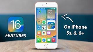 How to Install iOS 16 UI Features on iPhone 5s 6 6+  iOS 16 Update for older iPhones