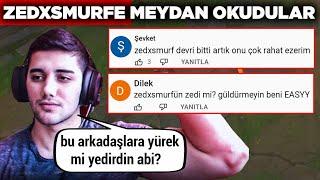 ZEDXSMURF BİTTİ BENİM DÖNEMİM BAŞLIYOR DEDİ VE ZEDXSMURFE MEYDAN OKUDU League of legends