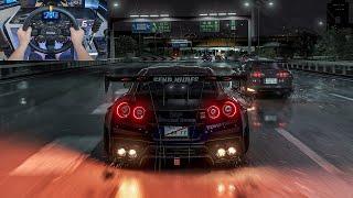 1666HP Nissan GT-R R35 & 1529HP Toyota Supra MK4 Street Racing - Assetto Corsa  Moza R9