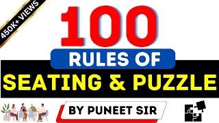 100 RULES OF SEATING & PUZZLE  इसके बाहर कुछ नहीं है