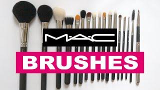 MAC Makeup Brushes  My Brush Collection Part I