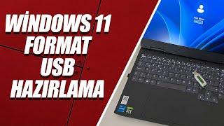 Windows 11 Format USB Hazırlama REHBER