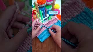 Crochet Knitting Edging #shorts