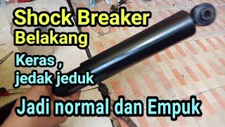 Cara memperbaiki Shockbreaker mobil  GANTI OLI dan ISI GAS shock belakang agar normal dan empuk
