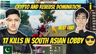 Crypto Reveuse Duo  Team i8 17 kills in SA lobby  i8 Crypto vs i8 reveuse