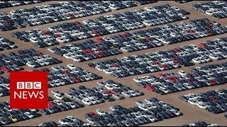 Volkswagens car graveyard in California - BBC News