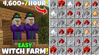 Minecraft Bedrock FAST WITCH FARM Tutorial GunpowderRedstone Farm MCPE Xbox PS5 PC