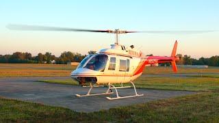 4K Bell 206 JetRanger Morning Startup