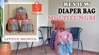 REVIEW LENGKAP DIAPER BAG LITTLE MUNYA  REVIEW PERLENGKAPAN ANAK BAYI 2023