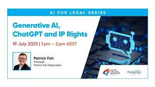 Generative AI ChatGPT and IP Rights