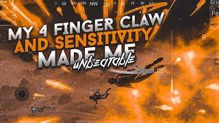 MY 4 FINGER CLAW SET UP AND SENSITIVITY REVEAL  JAXTY SENSITIVITY  PUBG MOBILE 