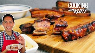 Oven-Grilled Inihaw Na Liempo Filipino-Style Pork Belly Slices  Cooking with Kurt