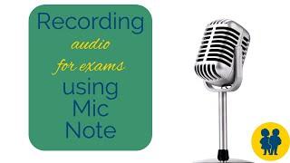 Audio Recording with Mic Note