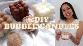 DIY MAKING TRENDY BUBBLE CANDLES & MORE