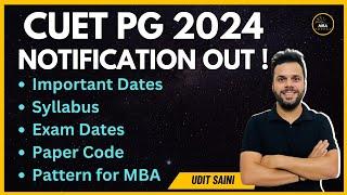 CUET PG 2024  Important Dates Out  Syllabus  Exam Dates  Paper Pattern  Paper Code  TISS-MBA