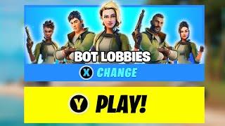 How To Get BOT LOBBY in Fortnite Chapter 4 Season 2 Easiest Method