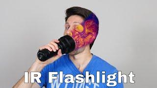 Shining an IR Flashlight Through My Face and Body