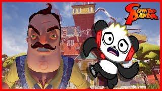 Lets Play Hello Neighbor Best Halloween Game with Combo Panda