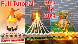 Trending Fire  Cake  Fire  Cake Full Tutorial  Motu Patlu Theme Fire  Cake