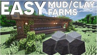 I Made 2 Easy Minecraft Mud FarmClay Farm Designs for Your Survival World Bedrock & Java