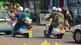 2024 Morecambe Rides Again Scooter Rally. Prom ride-by+Scooters Walkabout. Modrophenia  SELECT HD