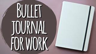 Minimal Bullet Journal for Work  Work Planner Setup