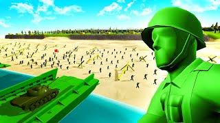 Green ARMY MEN D-DAY in RAVENFIELD? - Incredible WW2 Toy Soldiers Battle