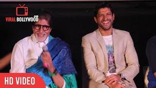 Funny Moment  Amitabh Bachchan  Farhan Akhtar  Vidhu Vinod Chopra  Wazir Trailer Launch