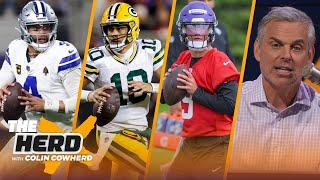Take the Packers Vikings over 9.5 and 6.5 wins Cowboys under 10.5 wins  NFL  THE HERD