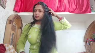 Long hair Towel Drying And Combingdesi haircut vlog hairstyle traditional hair Combing