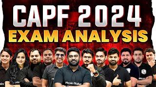 CAPF 2024 Complete Exam Analysis   Cut Off Answer Key & Solution