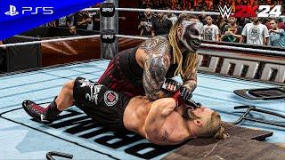 WWE 2K24 - Bray Wyatt The Fiend vs. Brock Lesnar  No Holds Barred Match  PS5™ 4K60