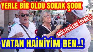 VATAN HAİNİYİM BEN DİYE BAĞIRDI. MÜLTECİLERE SERT İSYAN. SOKAKTA KIYAMET KOPTU.