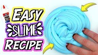 HOW TO MAKE SLIME For Beginners NO FAIL Easy DIY Slime Recipe