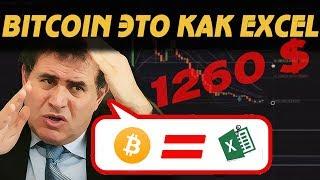 Ложный прогноз по цене 1260$ ЗА BTC  Биткоин не лучше EXCEL ?