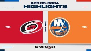 NHL Game 3 Highlights  Hurricanes vs. Islanders - April 25 2024