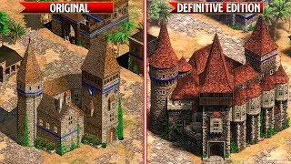 Age of Empires 2 Definitive Edition - All Wonders Comparison - Original vs Remaster