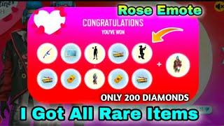 FREEFIRE VALENTINES WISH EVENT  ROSE EMOTE  DIL EMOTE IN FREEFIRE  valentines wish event