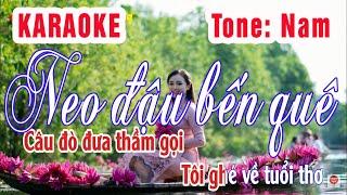 Neo đậu bến quê Karaoke Tone Nam  Chấn Hưng Karaoke