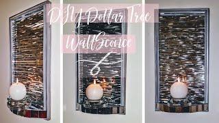 DIY Dollar Tree Metal Wall Sconce Candle Holder  Z Gallerie Dupe  DIY Wall Decor  DIY Glam Decor