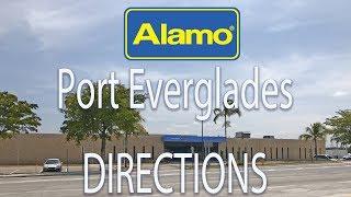 Directions to Alamo Car Rental at Port Everglades in 4K. Complete drive.