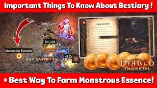 Diablo Immortal Bestiary Guide + Best Way To Farm Monstrous Essence