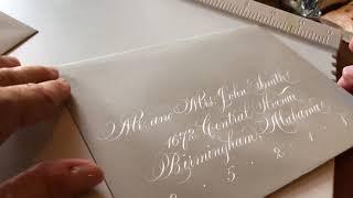 Wedding Envelope Calligraphy - Copperplate & modern script by Suzanne Cunningham