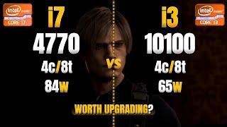 is it worth upgrading? - Intel Core i7 4770 vs i3 10100