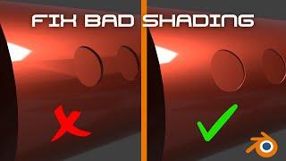 Fix bad shading with booleans - Blender Tutorial