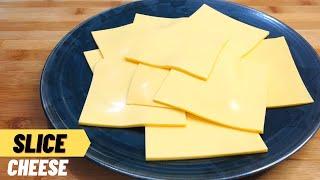 Easy Homemade Sliced Cheese  Processed cheese  How to make slice Cheese  at home  Burger Cheese